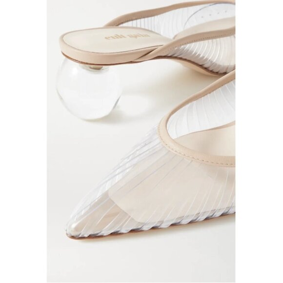 Cult Gaia Silver and Cream Mules - Picture 8 of 16